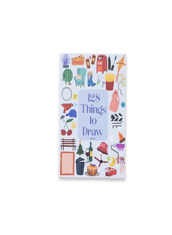 FACTOR NOTES Drawing Book: 128 Things To Draw | Suitable For All Ages | A6 Size | 128 Prompts (Volume II) - Image 1
